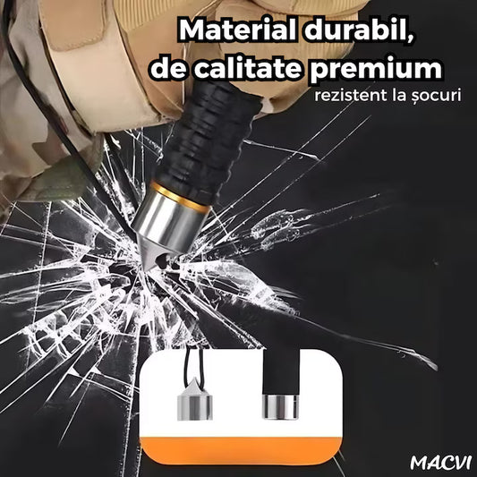 Bata telescopica Macvi® din otel inoxidabil cu maner antialunecare si mecanism extensibil design compact si rezistent