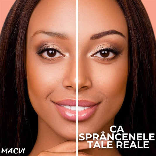 Creion sprancene 3D Microblading, Macvi, rezistent la apa, durata lunga, 01 maro deschis, 5g