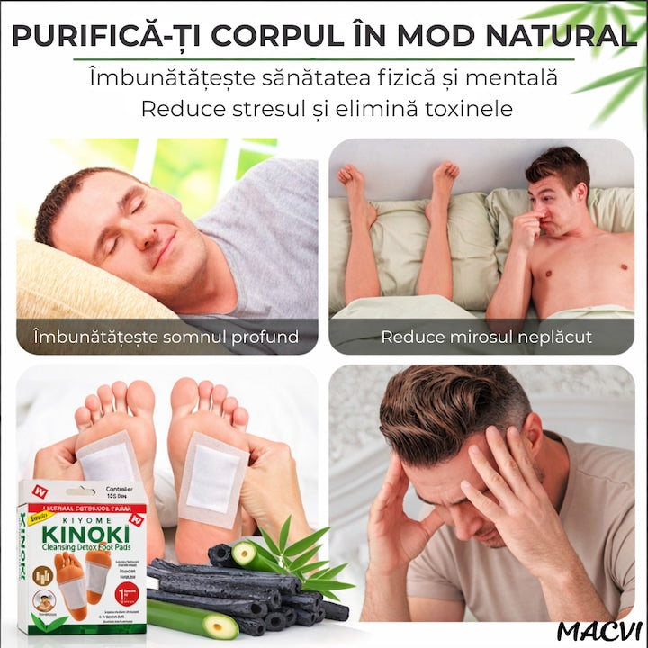 Set 10 plasturi pentru detoxifiere Macvi® cu turmalina pentru revitalizarea organismului