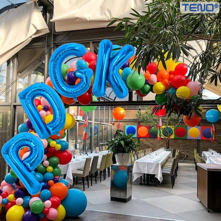 Balon in Forma de Litera D Teno®, metalizat, pentru Petreceri/Aniversari/Evenimente, rezistent, folie, albastru, 40 cm