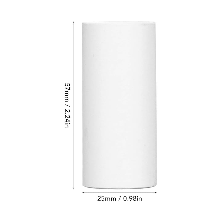 Set 10 Role Hartie Termica 57x25 mm Alba pentru Imprimante POS