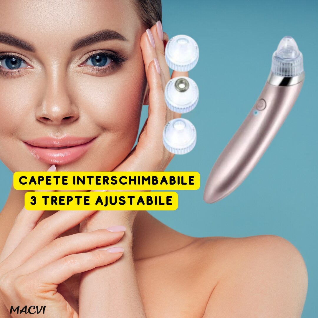 Aparat Vacuum Presure Cleaner Macvi® pentru Curatarea Tenului, Puncte Negre si Grasime
