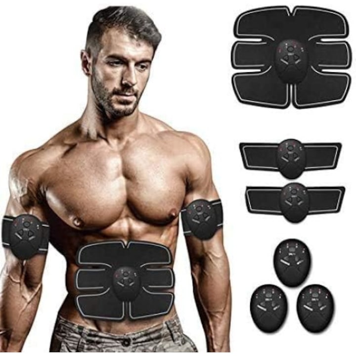 Aparat de tonifiere musculara Macvi®, negru