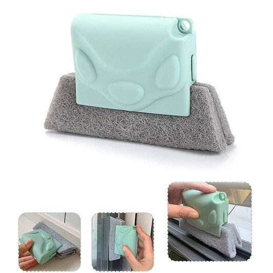 Set Curatare Geamuri Macvi® 3 Dispozitive Profesionale pentru Termopan Colturi Sina Ferestre cu 2 Mini Perii 3 Lavete Rezerva