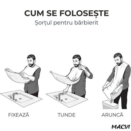 Pelerina tuns Macvi, impermeabila, cu ventuze, alb, 100x70cm