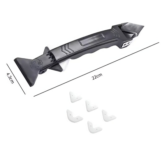 Racleta multifunctionala MACVI, plastic, negru, 19x4.5cm