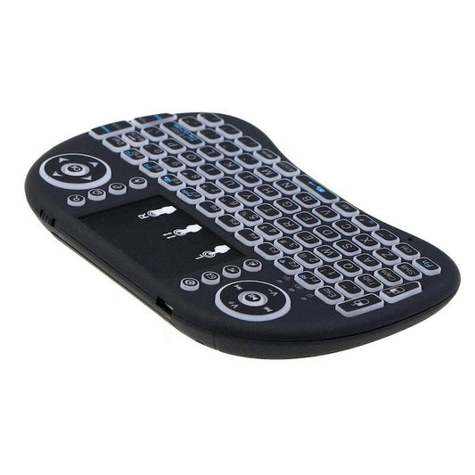 Tastatura Wireless Macvi® i8 RGB Air Mouse Touchpad Iluminata pentru Smart TV Android TV Box PC Laptop Reincarcabila