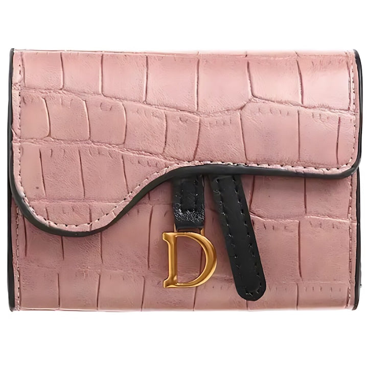 Portofel Dama Macvi® Roz pentru Carduri, Portcard Elegant Compact, Material Ecologic Premium, Design Rafinant, Portofel Mic de Geanta