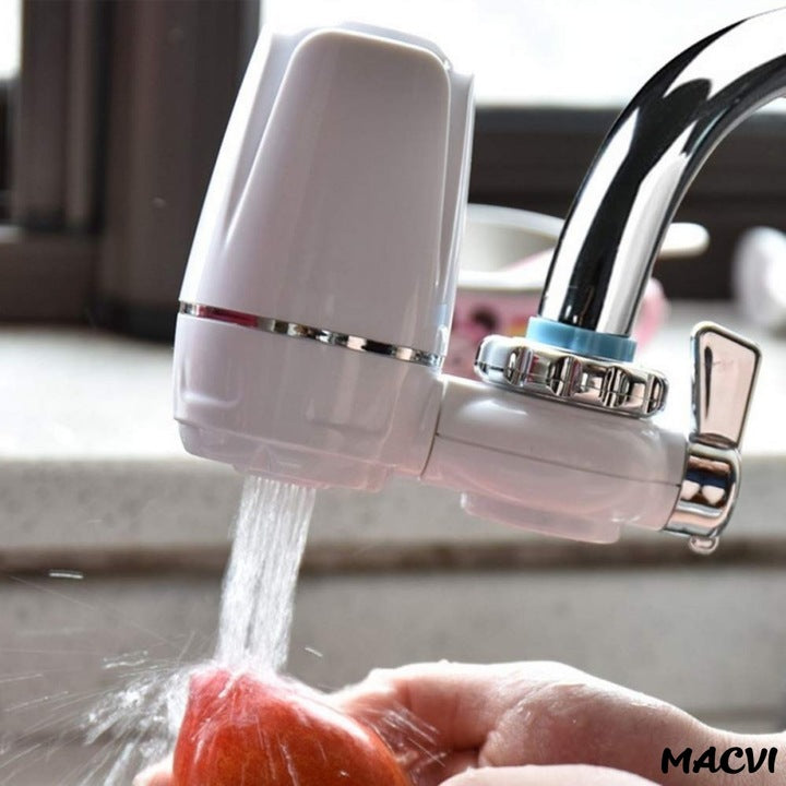Cap de robinet cu filtru de apa Macvi® pentru purificare, usor de instalat, material durabil