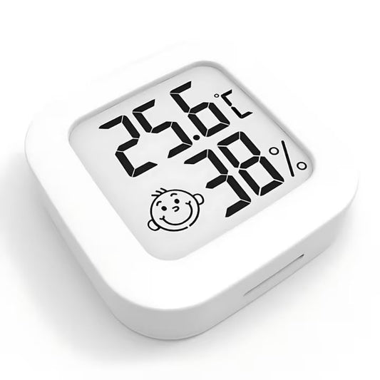 Termometru si Higrometru Digital MACVI® cu Afisaj LCD Indicator Confort, Temperatura si Umiditate, Design Compact, Baterie Inclusa
