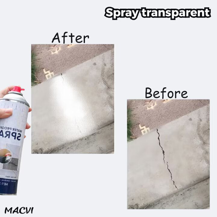 Spray Etansare Macvi® 450ml Hidroizolatie Rapida, Impermeabilizare Crapaturi, Protectie de Lunga Durata, Transparent