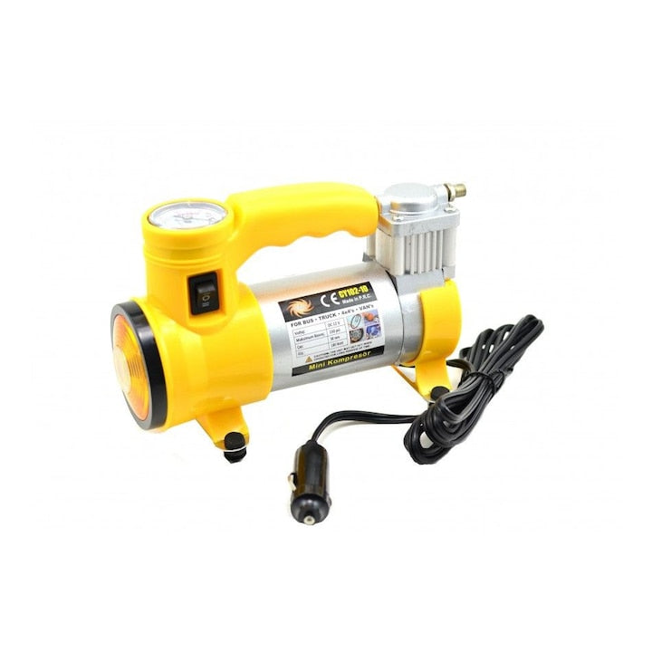 Compresor Auto Macvi® FOXMAG24, 12V, 150 PSI, 35L/min, Galben ,Putere si Eficienta pentru Vehicule Mari