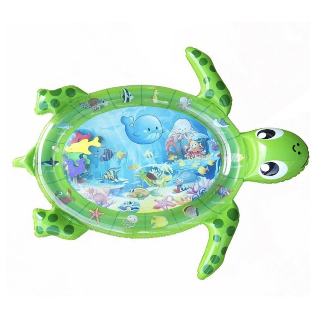 Saltea gonflabila cu apa Macvi® pentru bebelusi 3-12 luni, PVC fara BPA, verde