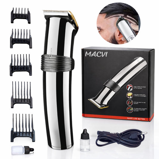 Aparat de tuns Macvi®, cu lame de precizie, design ergonomic, ideal pentru tunsul precis si confortabil, usor de manevrat si intretinut