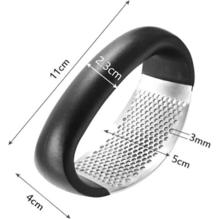 Zdrobitor de usturoi Macvi®, presa manuala din inox, usor de curatat