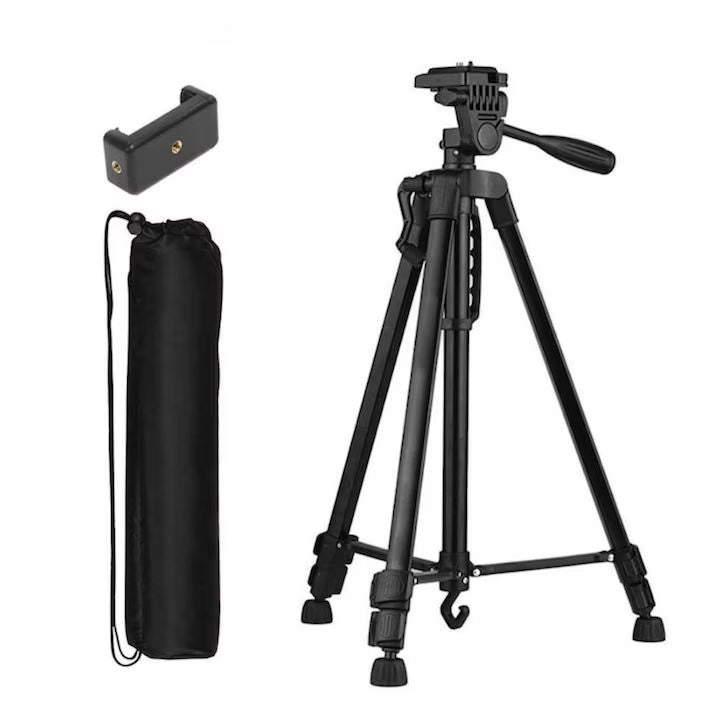 Trepied Universal Macvi® 360 foto video reglabil 55-160 cm cu cap pivotant si husa transport