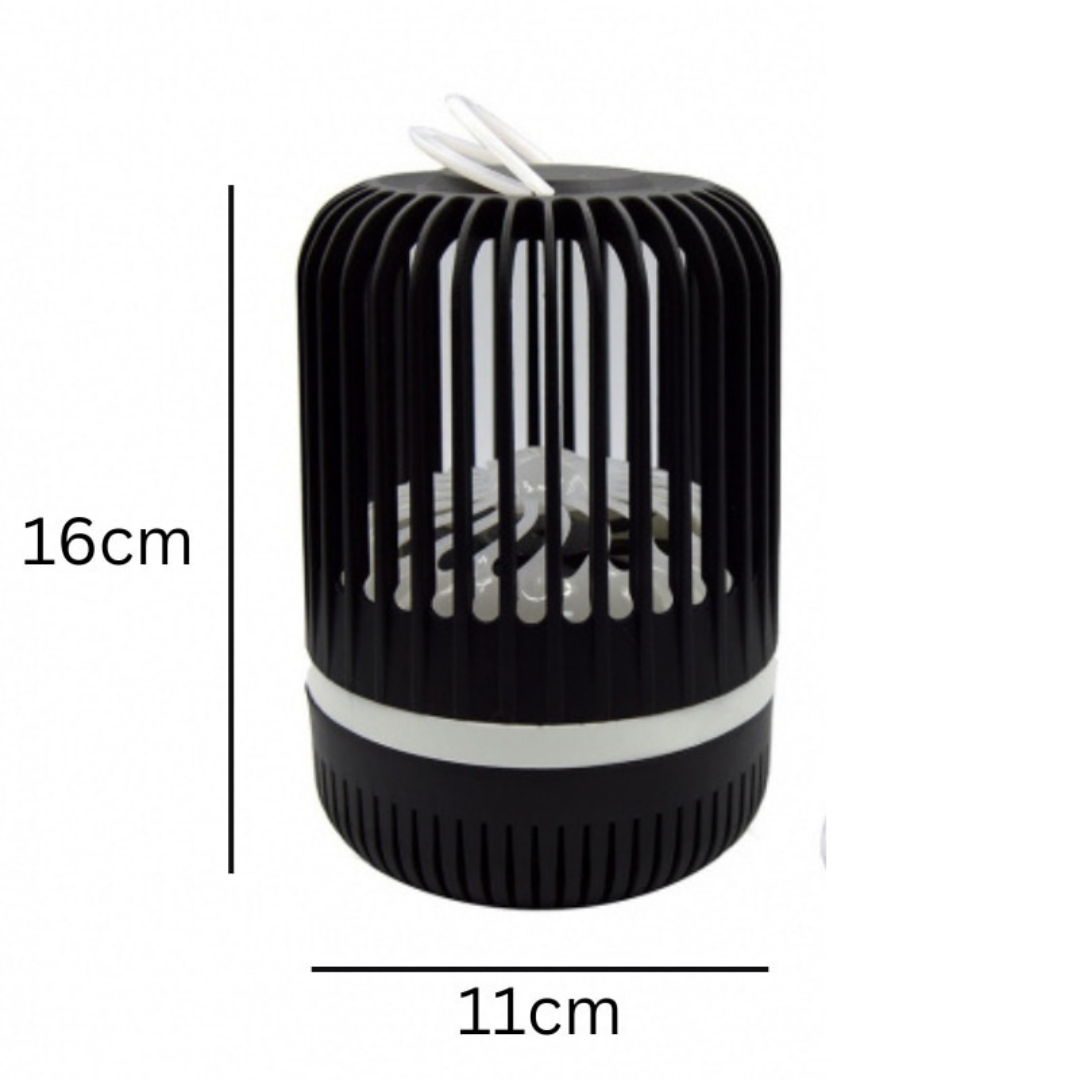 Lampa Anti-Insecte Macvi® cu LED UV, 5W, Raza de Actiune 20 m², Alimentare USB, Negru