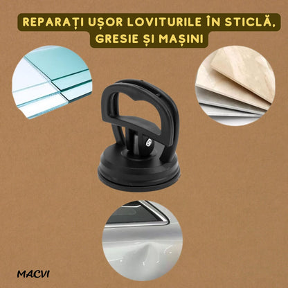 Ventuza puternica Macvi® pentru indepartarea indoiturilor auto, caroserii mari, diametru 12 cm