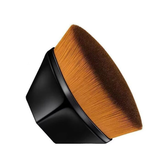 Pensula Machiaj Macvi® pentru Fond de Ten, Ultra Soft, Design Ergonomic, Negru