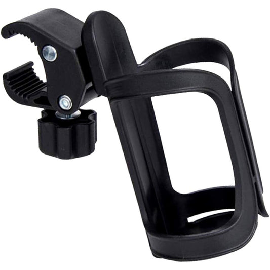 Suport sticla Macvi® cu prindere negru, din metal  dimensiuni 12 cm x 12 cm x 25 cm, stabilitate maxima