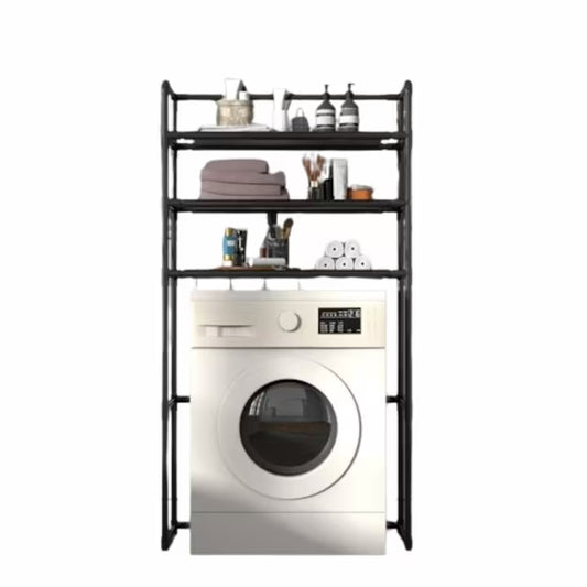 Raft modular Macvi® cu 3 polite pentru deasupra masinii de spalat, 72x25x155 cm, suport depozitare spatiu redus