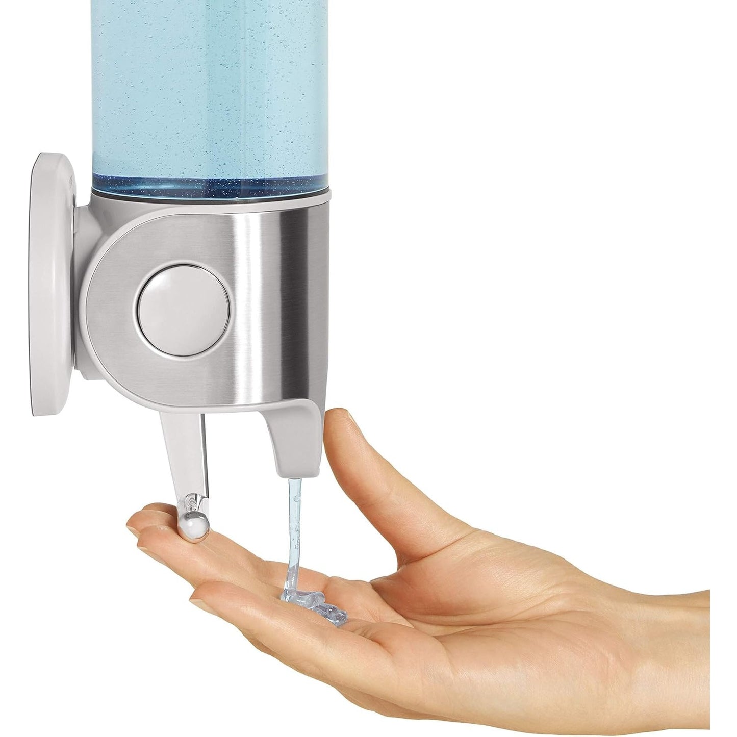 Dispenser 3 in 1 pentru Sapun, Sampon si Balsam Macvi® Montabil pe Perete, Transparent, pentru Baie si Bucatarie