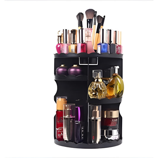 Organizator rotativ Macvi® pentru cosmetice, 360° Spatiu optimizat pentru frumusete