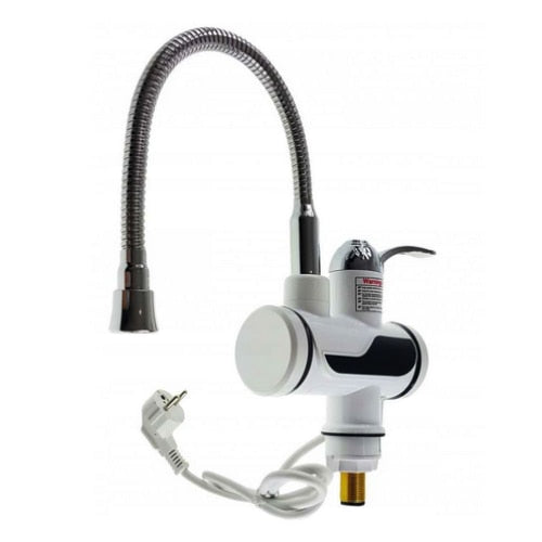 Robinet electric Model RX-00701 Macvi®, LED, apa calda instant, WSN + Filtru pentru apa, montabil pe robinet, Alb