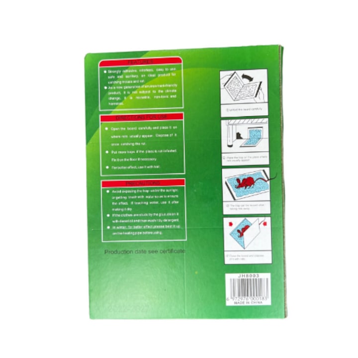 Capcana cu adeziv pentru soareci si sobolani Macvi® tip carte