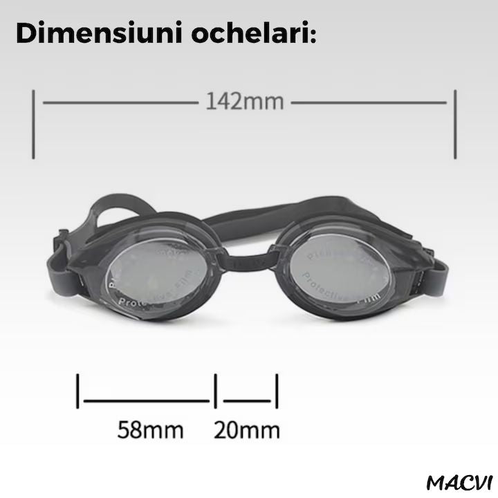 Set Inot Macvi® ochelari cu protectie UV anti-ceata dopuri urechi si clema nas inclusa