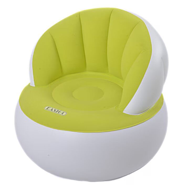 Scaun gonflabil confortabil cu pompa inclusa, design modern, dimensiuni 85x70 cm, ideal pentru interior si exterior, GALBEN