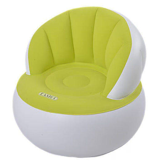 Scaun gonflabil confortabil cu pompa inclusa, design modern, dimensiuni 85x70 cm, ideal pentru interior si exterior, GALBEN