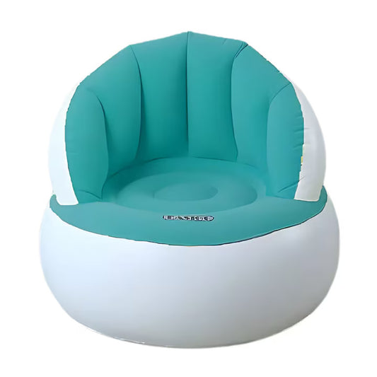 Scaun gonflabil confortabil cu pompa inclusa, design modern, dimensiuni 85x70 cm, ideal pentru interior si exterior, Turcoaz