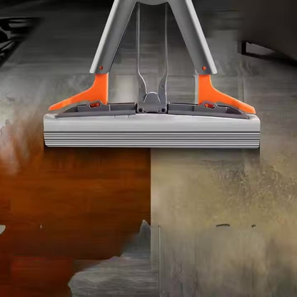 Mop absorbant telescopic Macvi®, alb, sistem de stoarcere simplu, burete usor de inlocuit, ideal pentru toate tipurile de podea