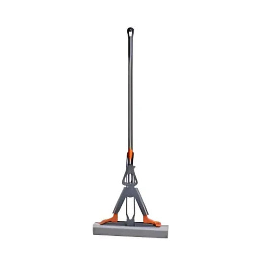 Mop absorbant telescopic Macvi®, alb, sistem de stoarcere simplu, burete usor de inlocuit, ideal pentru toate tipurile de podea
