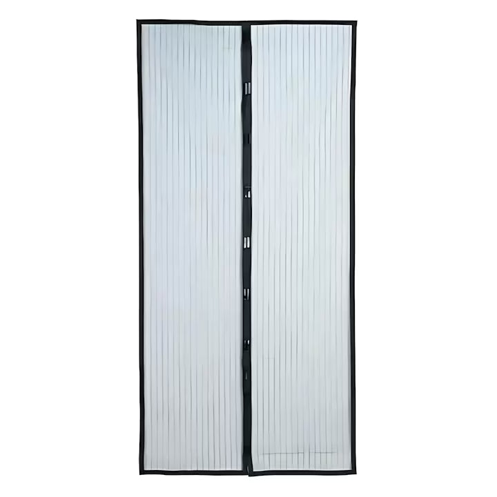 Perdea Anti-Insecte Macvi® cu Inchidere Magnetica, 210x100 cm, Plasa Fina, Fixare Usoara, Ideala pentru Usi de Balcon sau Terasa