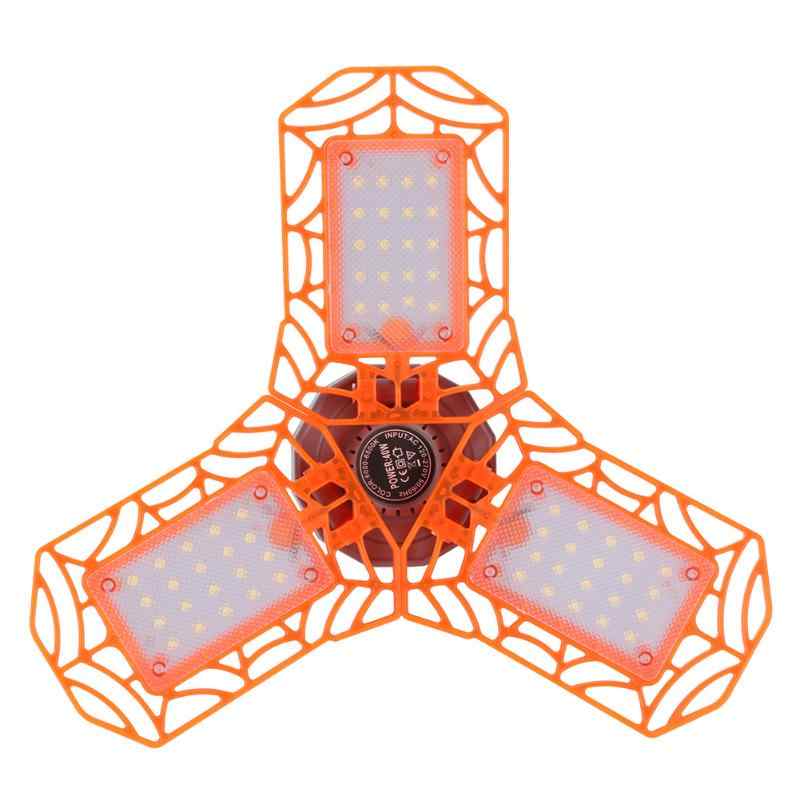 Lampa LED Macvi® cu 3 Brate Mobile, 3000 Lumen, 30W, Portocaliu, Ideala pentru Ateliere, Garaje si Spatii de Lucru