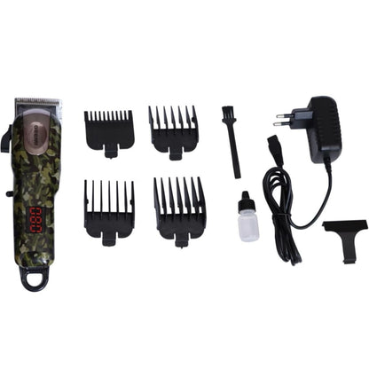 Trimmer Macvi® GM 2608  cu afisaj LED - Functionare cu cablu/fara fir, 15 setari de lungime, 3 ore incarcare, 180 min autonomie