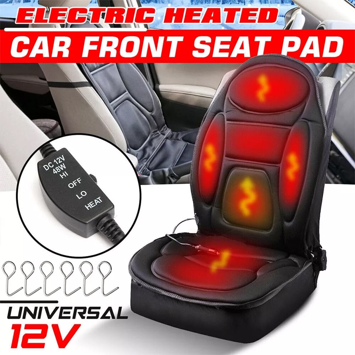 Husa masaj Macvi® scaun cu telecomanda control masaj talie si mijlocul coapsei 5 zone masaj 3 viteze alimentare auto 12V si priza 220V material poliester