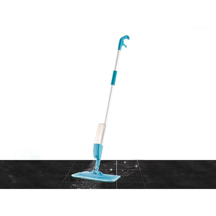 Mop Spray Macvi® cu Rezervor Detasabil 600 ml Laveta Microfibra pentru Parchet Gresie Marmura Curatare Rapida