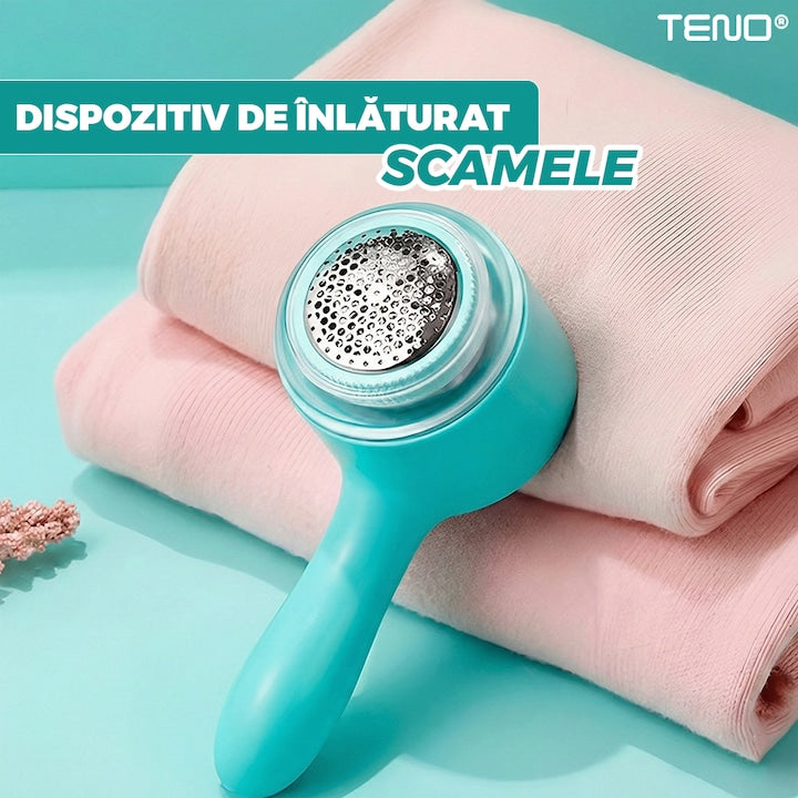 Aparat electric de curatat scame Teno, putere ridicata, ergonomic, turcoaz