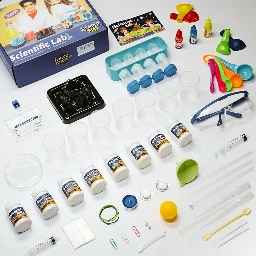 Kit Stiintific Macvi® pentru Copii 80 Experimente STEM Laborator Educativ cu Accesorii