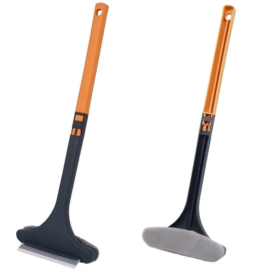 Racleta Macvi®, cauciuc, 46 x 15 cm, negru/galben, pentru curatarea rapida a sticlei si placilor