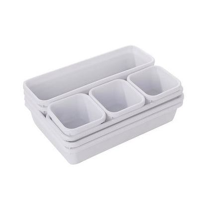 Set 8 Organizatoare Sertar MACVI, Plastic, Multicolor