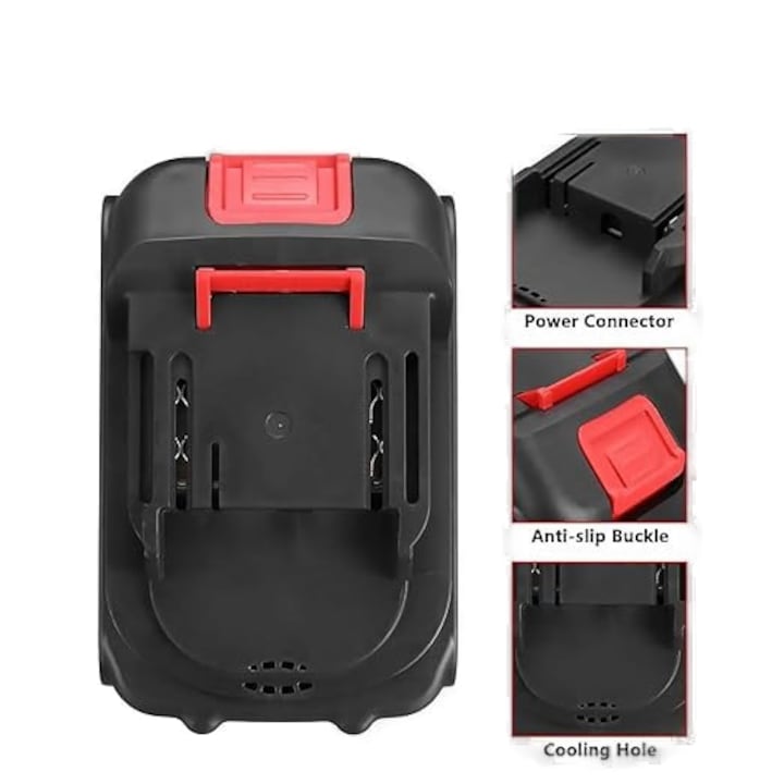 Acumulator Li-Ion 48VF, MACVI, 4 Ah, Negru, pentru unelte electrice