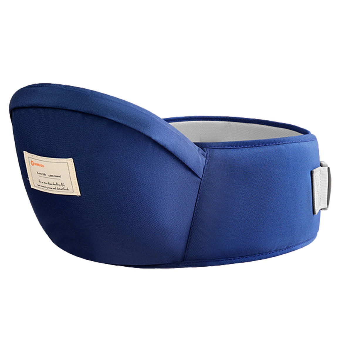 Suport port bebe Macvi, tip marsupiu, bumbac premium, burete ergonomic, roz, 43x22cm