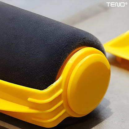 Set Trafalet Teno®, 4 accesorii, trafalet clasic, trafalet pentru tocuri si accesoriu pentru colturi, rezervor incorporat, albastru