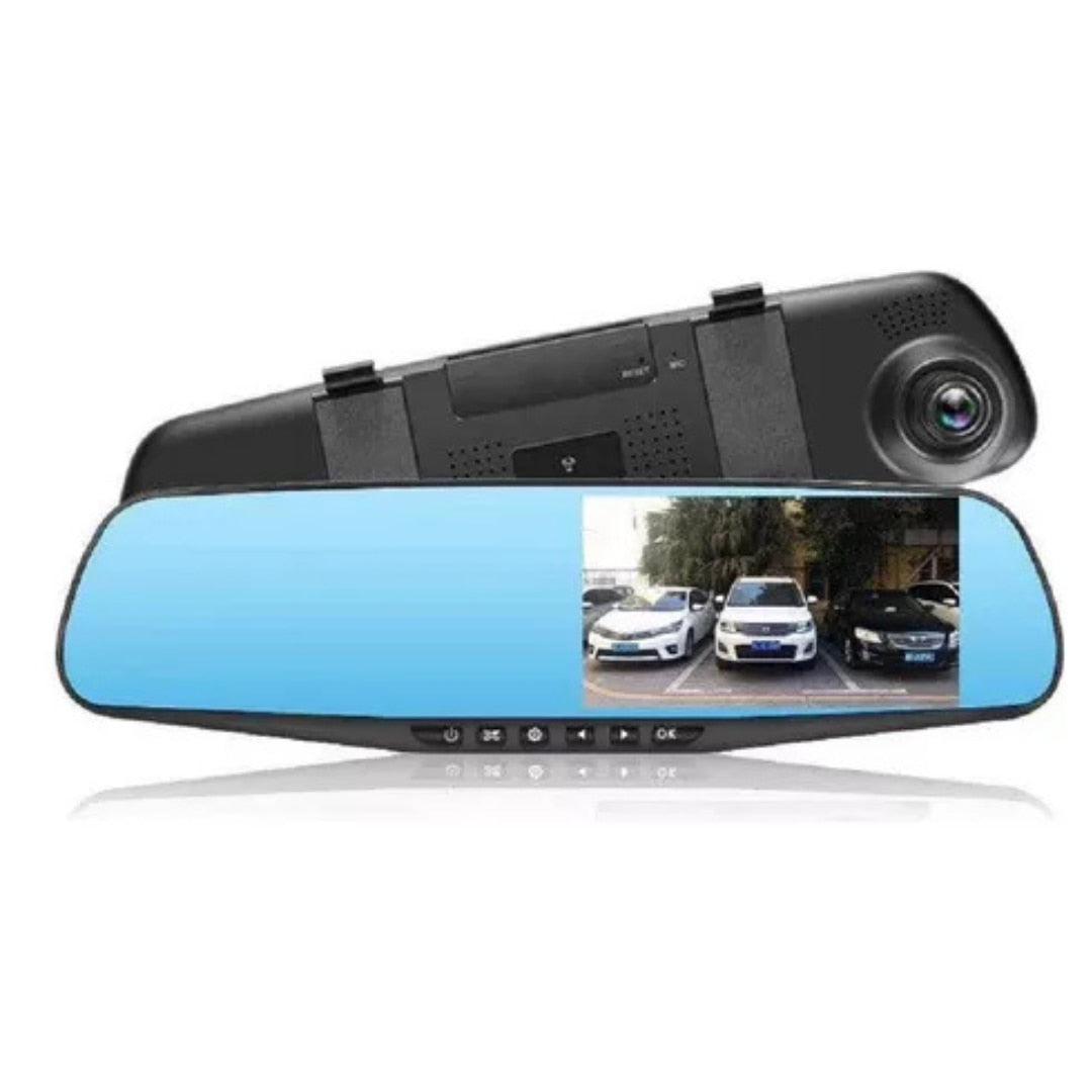 Oglinda Auto DVR Macvi® cu Camera Dubla, Slot micro SD,Camera Marsarier,Full HD