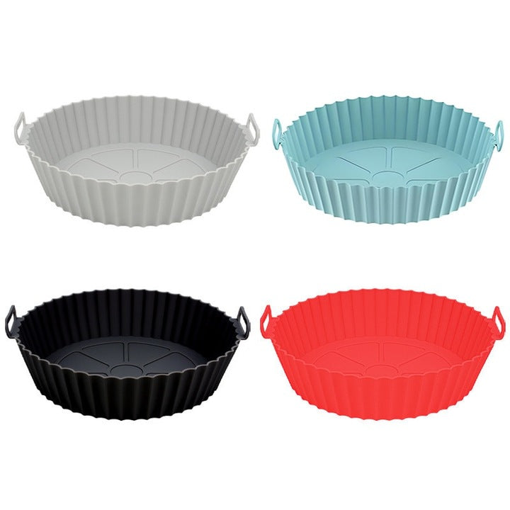 Set 4 Tavi Silicon Air Fryer Macvi, Reutilizabile, Multicolor, 20x17x5cm