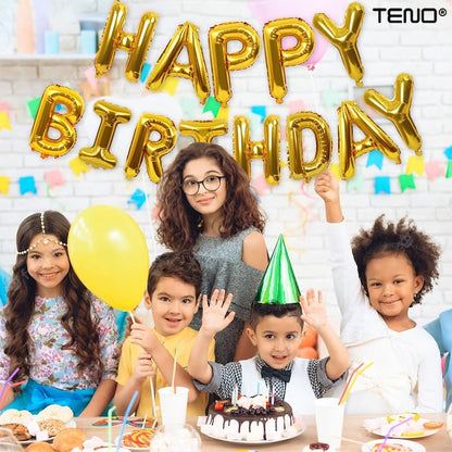 Balon in Forma de Litera C Teno®, metalizat, pentru Petreceri/Aniversari/Evenimente, rezistent, folie, gold, 40 cm